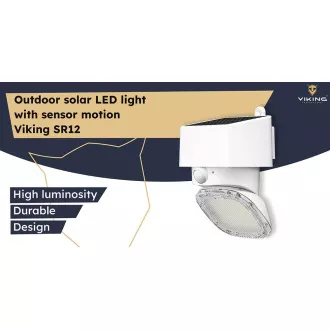 Solar-LED-Außenleuchte Viking SR12/2000lm /solarbetrieben /3000K 4000K (warm- und tageslichtweiß) Solar-LED-Außenleuchte Viking SR12/2000lm /solarbetrieben /3000K 4000K (warm- und tageslichtweiß)