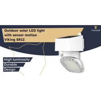 Solar-LED-Außenleuchte Viking SR12/2000lm /solarbetrieben /3000K 4000K (warm- und tageslichtweiß) Solar-LED-Außenleuchte Viking SR12/2000lm /solarbetrieben /3000K 4000K (warm- und tageslichtweiß)