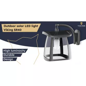 Solar-LED-Außenleuchte Viking SR10W/350lm /solarbetrieben / 4000K (tageslichtweiß)/ 4 Modi Solar-LED-Außenleuchte Viking SR10W/350lm /solarbetrieben / 4000K (tageslichtweiß)/ 4 Modi