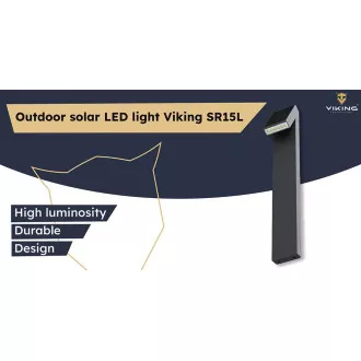 Solar-LED-Außenleuchte Viking SR15L/500lm /solarbetrieben / 3000K (warmweiß)/ 4 Modi