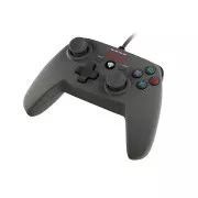 Kabelgebundenes Gamepad Genesis P58, für PS3/PC, Vibration