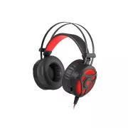 Gaming-Headset mit Mikrofon Genesis Neon 360, Stereo, Vibration, rote Hintergrundbeleuchtung