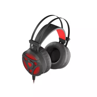 Gaming-Headset mit Mikrofon Genesis Neon 360, Stereo, Vibration, rote Hintergrundbeleuchtung Gaming-Headset mit Mikrofon Genesis Neon 360, Stereo, Vibration, rote Hintergrundbeleuchtung