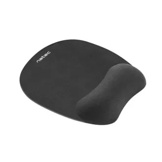Natec CHIPMUNK ergonomisches Mauspad, Memory-Schaum, schwarz, 230x200 mm