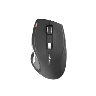 Natec optische Maus JAGUAR/2400 DPI/Ergonomisch/Blaue Spur/Rechtshänder/Kabellos USB/Schwarz Natec optische Maus JAGUAR/2400 DPI/Ergonomisch/Blaue Spur/Rechtshänder/Kabellos USB/Schwarz