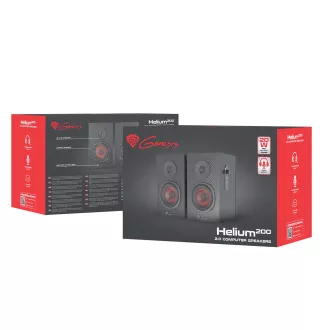 Genesis Gaming-Lautsprecher HELIUM 200/Stereo/20W/Schwarz-Rot