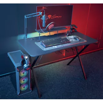 Genesis Holm 300 RGB - Spieltisch mit RGB-Hintergrundbeleuchtung, 3xUSB 3.0, kabelloses mobiles Ladegerät Genesis Holm 300 RGB - Spieltisch mit RGB-Hintergrundbeleuchtung, 3xUSB 3.0, kabelloses mobiles Ladegerät