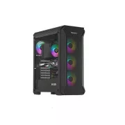 Genesis IRID 505 ARGB V2/Midi Tower/Transpar/Schwarz Computergehäuse