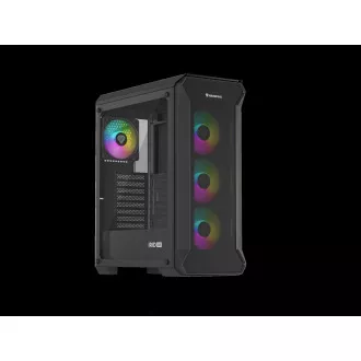Genesis IRID 505 ARGB V2/Midi Tower/Transpar/Schwarz Computergehäuse Genesis IRID 505 ARGB V2/Midi Tower/Transpar/Schwarz Computergehäuse