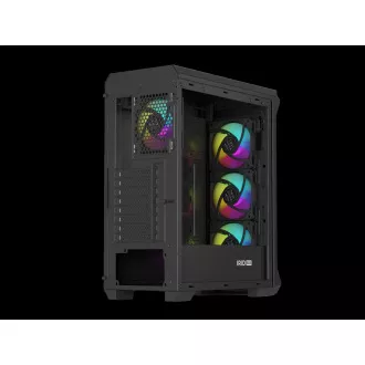 Genesis IRID 505 ARGB V2/Midi Tower/Transpar/Schwarz Computergehäuse Genesis IRID 505 ARGB V2/Midi Tower/Transpar/Schwarz Computergehäuse