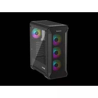Genesis IRID 505 ARGB V2/Midi Tower/Transpar/Schwarz Computergehäuse Genesis IRID 505 ARGB V2/Midi Tower/Transpar/Schwarz Computergehäuse