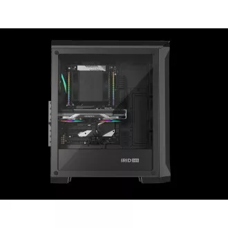Genesis IRID 505 ARGB V2/Midi Tower/Transpar/Schwarz Computergehäuse Genesis IRID 505 ARGB V2/Midi Tower/Transpar/Schwarz Computergehäuse