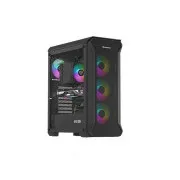 Genesis IRID 505 ARGB V2/Midi Tower/Transpar/Schwarz Computergehäuse