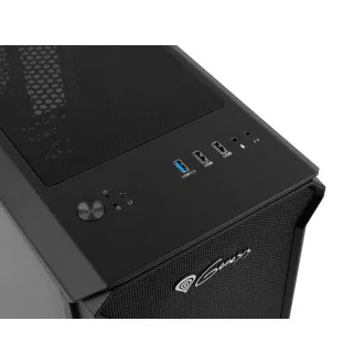 Computergehäuse Genesis IRID 503 V2/Micro Tower/Transparent/Schwarz Computergehäuse Genesis IRID 503 V2/Micro Tower/Transparent/Schwarz