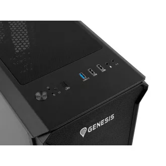 Genesis IRID 503 ARGB V2/Micro Tower/Transpar/Schwarz Computergehäuse Genesis IRID 503 ARGB V2/Micro Tower/Transpar/Schwarz Computergehäuse