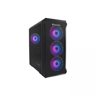 Genesis IRID 503 ARGB V2/Micro Tower/Transpar/Schwarz Computergehäuse Genesis IRID 503 ARGB V2/Micro Tower/Transpar/Schwarz Computergehäuse