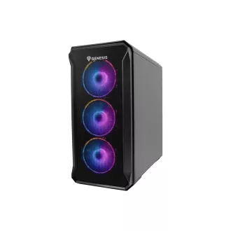 Genesis IRID 503 ARGB V2/Micro Tower/Transpar/Schwarz Computergehäuse Genesis IRID 503 ARGB V2/Micro Tower/Transpar/Schwarz Computergehäuse