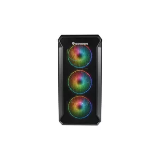 Genesis IRID 503 ARGB V2/Micro Tower/Transpar/Schwarz Computergehäuse Genesis IRID 503 ARGB V2/Micro Tower/Transpar/Schwarz Computergehäuse