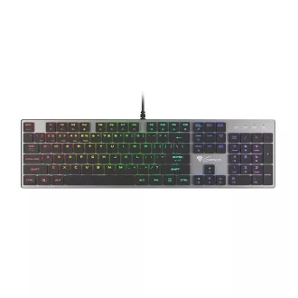 Genesis Gaming Mechanische Tastatur THOR 420/RGB/Content Slim Blau/Wireless USB/US-Layout/Grau Genesis Gaming Mechanische Tastatur THOR 420/RGB/Content Slim Blau/Wireless USB/US-Layout/Grau