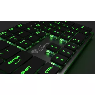 Genesis Gaming Mechanische Tastatur THOR 420/RGB/Content Slim Blau/Wireless USB/US-Layout/Grau Genesis Gaming Mechanische Tastatur THOR 420/RGB/Content Slim Blau/Wireless USB/US-Layout/Grau