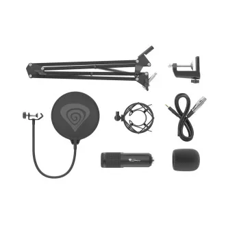 Genesis Radium 300 Streaming-Mikrofon, XLR, Nierencharakteristik, flexibler Arm, Pop-Filter