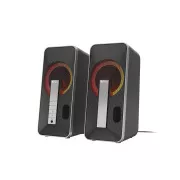 Genesis Gaming-Lautsprecher HELIUM 100/RGB/Stereo/10W/Schwarz-Silber