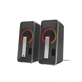 Genesis Gaming-Lautsprecher HELIUM 100/RGB/Stereo/10W/Schwarz-Silber Genesis Gaming-Lautsprecher HELIUM 100/RGB/Stereo/10W/Schwarz-Silber