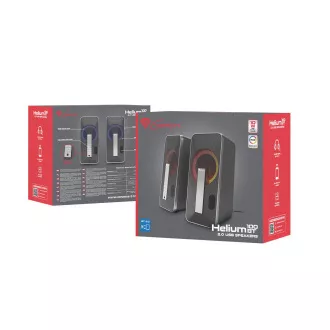 Genesis Gaming-Lautsprecher HELIUM 100/RGB/Stereo/10W/Schwarz-Silber Genesis Gaming-Lautsprecher HELIUM 100/RGB/Stereo/10W/Schwarz-Silber