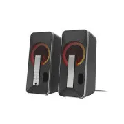 Genesis Gaming-Lautsprecher HELIUM 100/RGB/Stereo/10W/Schwarz-Silber