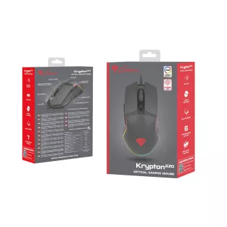 Genesis Gaming Optische Maus KRYPTON 220/RGB/6400 DPI/Herring/Optisch/6.000 DPI/Wireless USB/Schwarz Genesis Gaming Optische Maus KRYPTON 220/RGB/6400 DPI/Herring/Optisch/6.000 DPI/Wireless USB/Schwarz