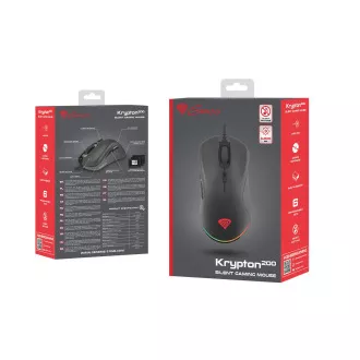 Genesis Gaming Optische Maus KRYPTON 200/RGB/6400 DPI/Herring/Optisch/6.000 DPI/Wireless USB/Schwarz Genesis Gaming Optische Maus KRYPTON 200/RGB/6400 DPI/Herring/Optisch/6.000 DPI/Wireless USB/Schwarz
