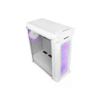 Computergehäuse Genesis IRID 505 ARGB V2/Midi Tower/Transparent/Weiß Computergehäuse Genesis IRID 505 ARGB V2/Midi Tower/Transparent/Weiß