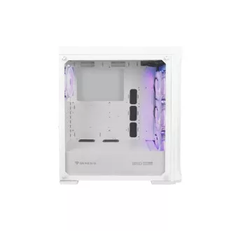 Computergehäuse Genesis IRID 505 ARGB V2/Midi Tower/Transparent/Weiß Computergehäuse Genesis IRID 505 ARGB V2/Midi Tower/Transparent/Weiß