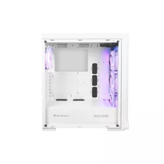 Computergehäuse Genesis IRID 505 ARGB V2/Midi Tower/Transparent/Weiß Computergehäuse Genesis IRID 505 ARGB V2/Midi Tower/Transparent/Weiß
