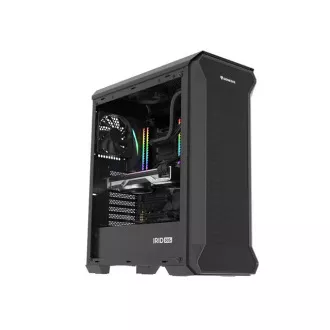 Genesis IRID 505F/Midi Tower/Transpar/Schwarzes Computergehäuse