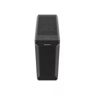 Genesis IRID 505F/Midi Tower/Transpar/Schwarzes Computergehäuse