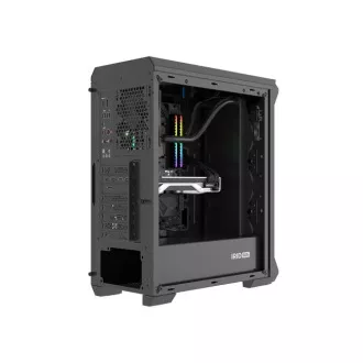 Genesis IRID 505F/Midi Tower/Transpar/Schwarzes Computergehäuse