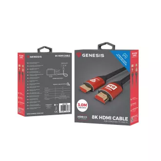 Genesis HDMI M/M V2.1 3M 8K Kabel für PS5/PS4