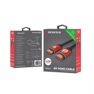 Genesis HDMI M/M V2.1 3M 8K Kabel für XBOX X/S Genesis HDMI M/M V2.1 3M 8K Kabel für XBOX X/S