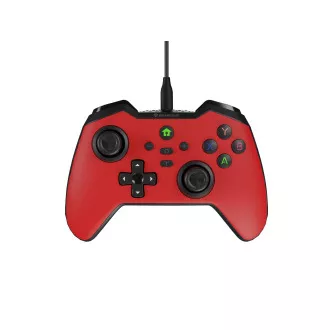 Kabelgebundenes Gamepad Genesis MANGAN 300, für PC/Switch/Mobile, rot