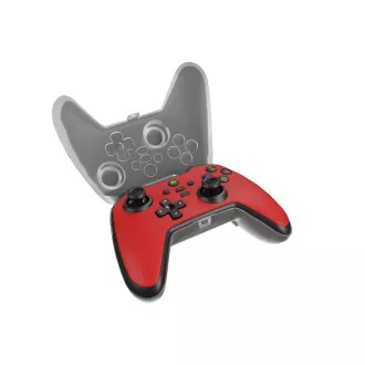 Kabelgebundenes Gamepad Genesis MANGAN 300, für PC/Switch/Mobile, rot