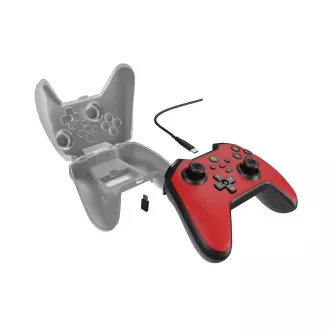 Kabelgebundenes Gamepad Genesis MANGAN 300, für PC/Switch/Mobile, rot