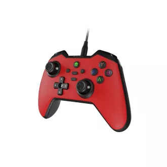 Kabelgebundenes Gamepad Genesis MANGAN 300, für PC/Switch/Mobile, rot