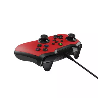 Kabelgebundenes Gamepad Genesis MANGAN 300, für PC/Switch/Mobile, rot