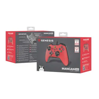 Kabelgebundenes Gamepad Genesis MANGAN 300, für PC/Switch/Mobile, rot Kabelgebundenes Gamepad Genesis MANGAN 300, für PC/Switch/Mobile, rot