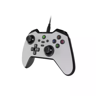 Kabelgebundenes Gamepad Genesis MANGAN 300, für PC/Switch/Mobile, weiß