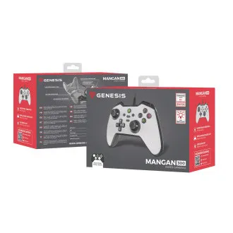Kabelgebundenes Gamepad Genesis MANGAN 300, für PC/Switch/Mobile, weiß Kabelgebundenes Gamepad Genesis MANGAN 300, für PC/Switch/Mobile, weiß
