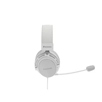 Gaming-Headset mit Mikrofon Genesis TORON 301/Stereo/Buchse/Kabel/Ständer/Weiß Gaming-Headset mit Mikrofon Genesis TORON 301/Stereo/Buchse/Kabel/Ständer/Weiß