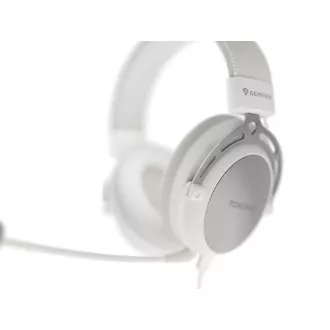 Gaming-Headset mit Mikrofon Genesis TORON 301/Stereo/Buchse/Kabel/Ständer/Weiß Gaming-Headset mit Mikrofon Genesis TORON 301/Stereo/Buchse/Kabel/Ständer/Weiß