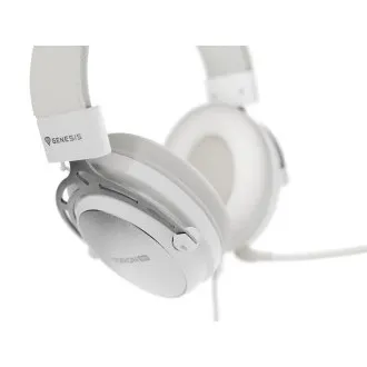 Gaming-Headset mit Mikrofon Genesis TORON 301/Stereo/Buchse/Kabel/Ständer/Weiß Gaming-Headset mit Mikrofon Genesis TORON 301/Stereo/Buchse/Kabel/Ständer/Weiß